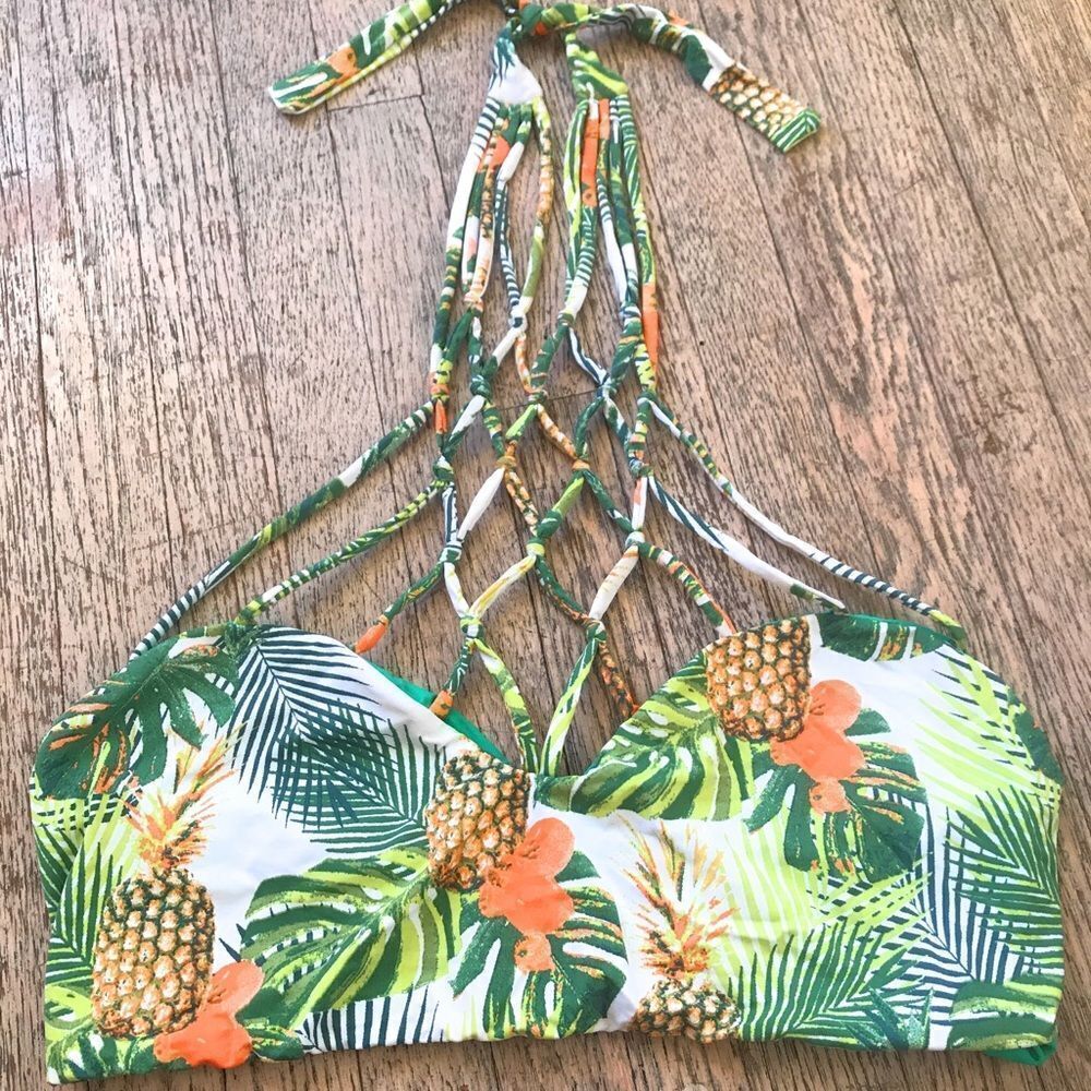 Designer Reversible Halter Bikini Top
